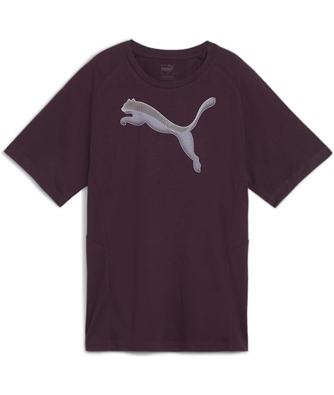 Camiseta Mulher Puma Evostripe Purple