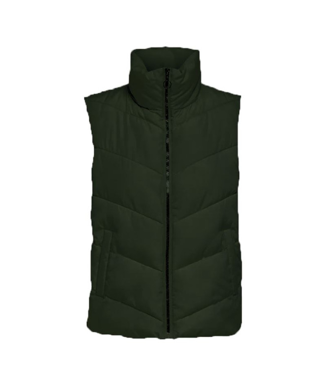 Chaleco Jack&Jones Jdyfinno Life Short Padd. Waistcoat Otw Mujer Forest Night