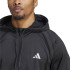 Sudadera adidas Game & Go Training Big Logo 3-Stripes Full Zip Hombre Negro