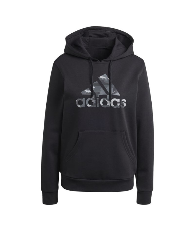 Moletom adidas Mulher Casaco com capuz gráfico Camo Preto