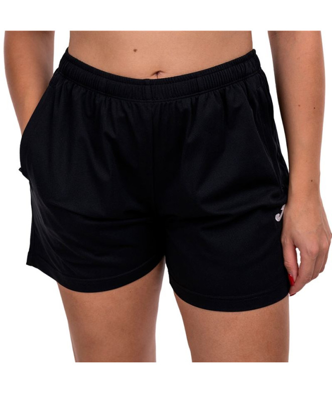 Calça Futebol Joma de Combi Preto Preto Mulher