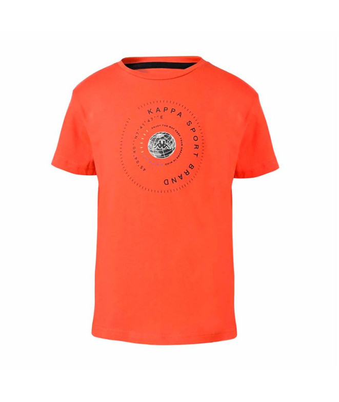 T-shirt Kappa Enfant Bts Bartiz Red Md Coral/Black