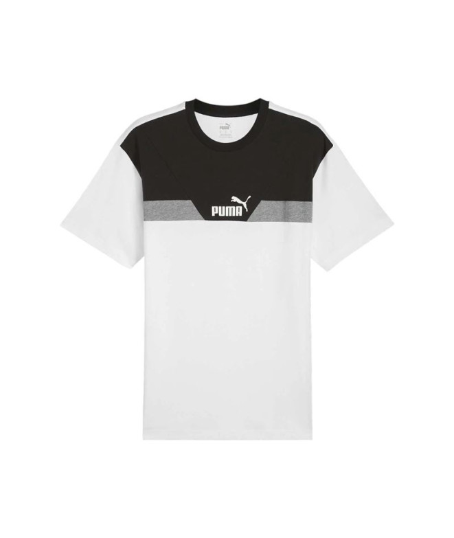 Camiseta Casual Puma Power Colorblock Homem