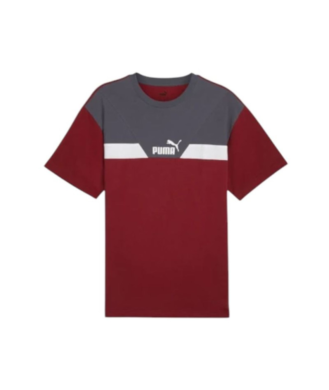 Camiseta Casual Puma Power Colorblock Hombre