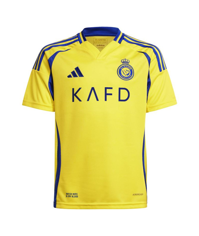 Camiseta Futebol adidas Menino de Al Nassr Fc 24/25 Amarelo Casa