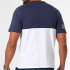 T-shirt Kappa Homme Feffo Blanc/Bleu Médiéval