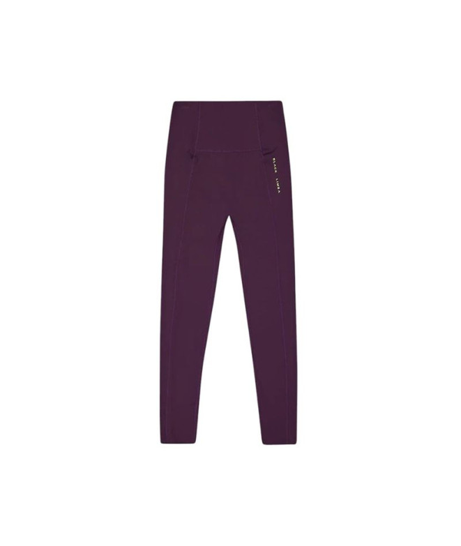 Mallas Black Limba Legging Deportivo Curve Line Mujer Midnight Plum