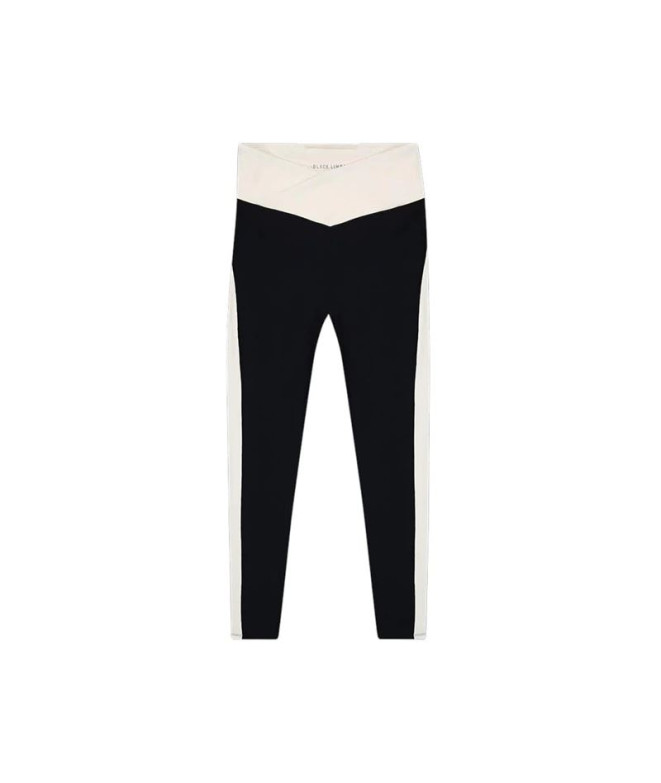 Mallas Black Limba Shadow Line Mujer Negro & Crema