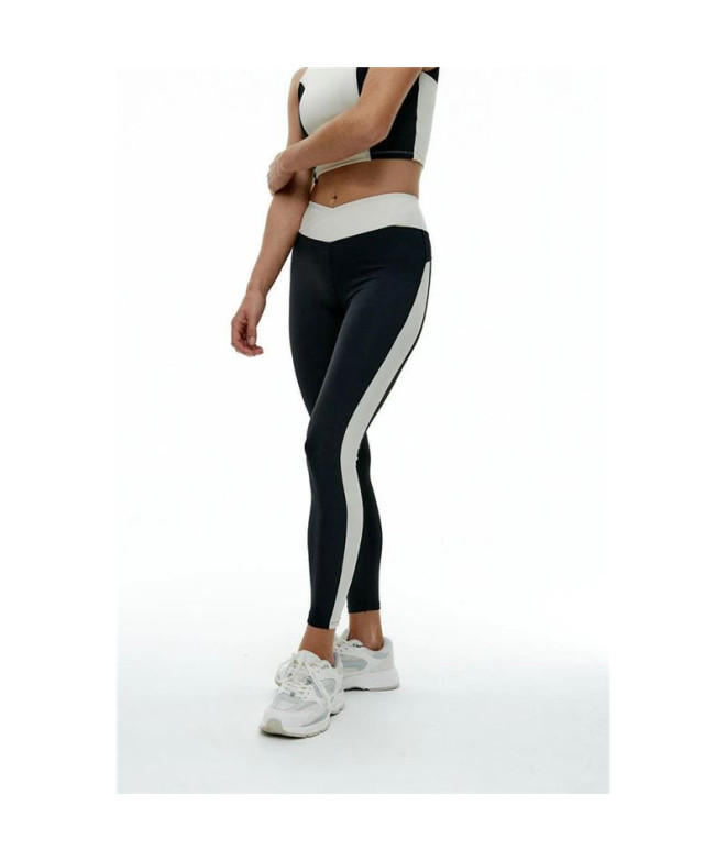 Mallas Black Limba Shadow Line Mujer Negro & Crema