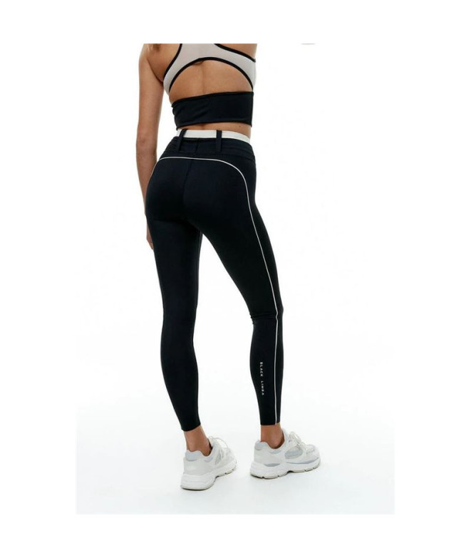 Mallas Black Limba Streetflex Mujer Negro & Crema