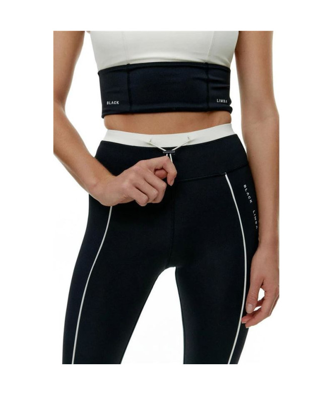 Mallas Black Limba Streetflex Mujer Negro & Crema