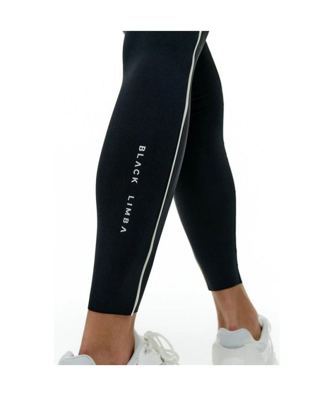 Mallas Black Limba Streetflex Mujer Negro & Crema