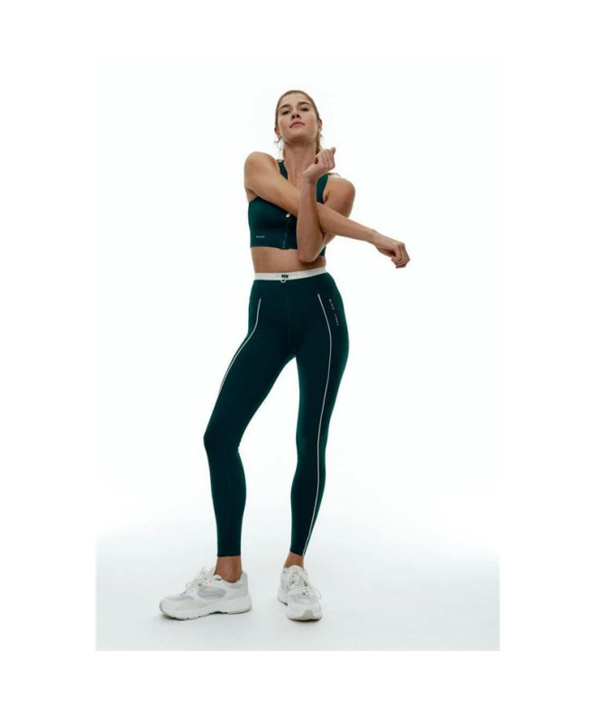 Mallas Black Limba Streetflex Mujer Teal & Crema