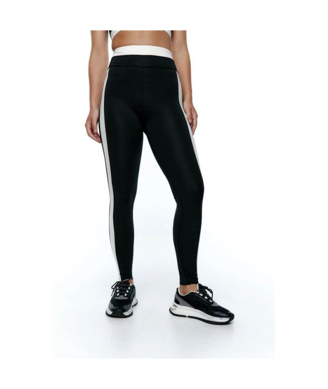 Collants Femme Limba noir Yinyang noir