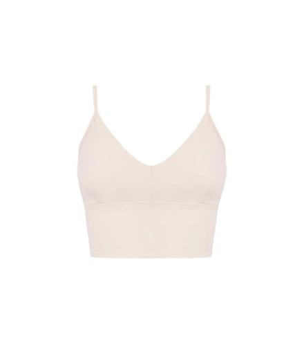 Top Black Limba Furina Mujer Crema