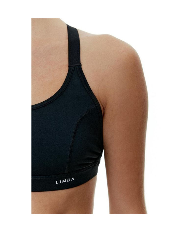 Top Mulher Preto Limba Skyline Malha Preto