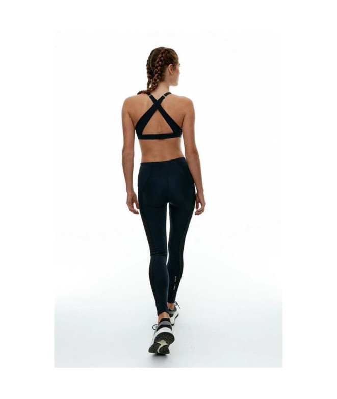 Top Mulher Preto Limba Skyline Malha Preto