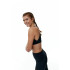 Top Mulher Preto Limba Skyline Malha Preto