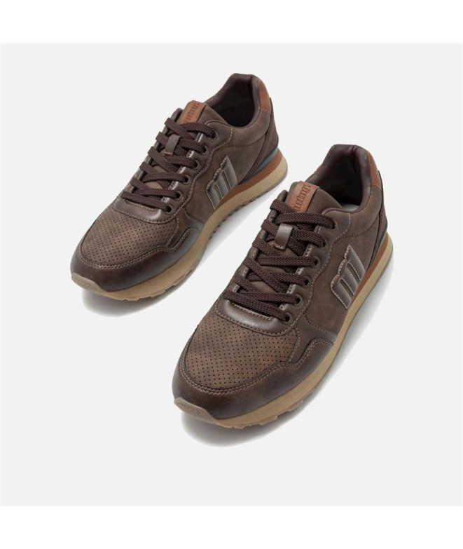 Chaussures Homme Mustang Porland Flore Chocolat...