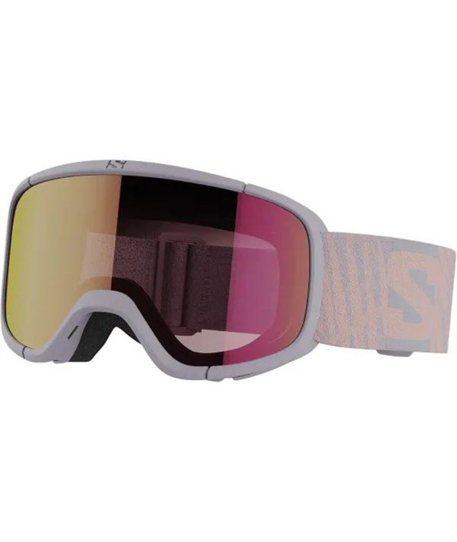 Gafas de EsquiSalomon e Snow Lumi Evening Haze/Univ Ruby Infantil