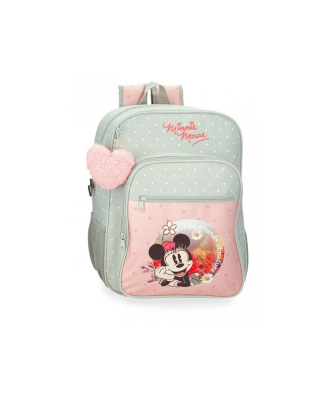 Mochila Disney Adapt. Mochila. 38Cm Minnie Mouse Wild Nature Verde