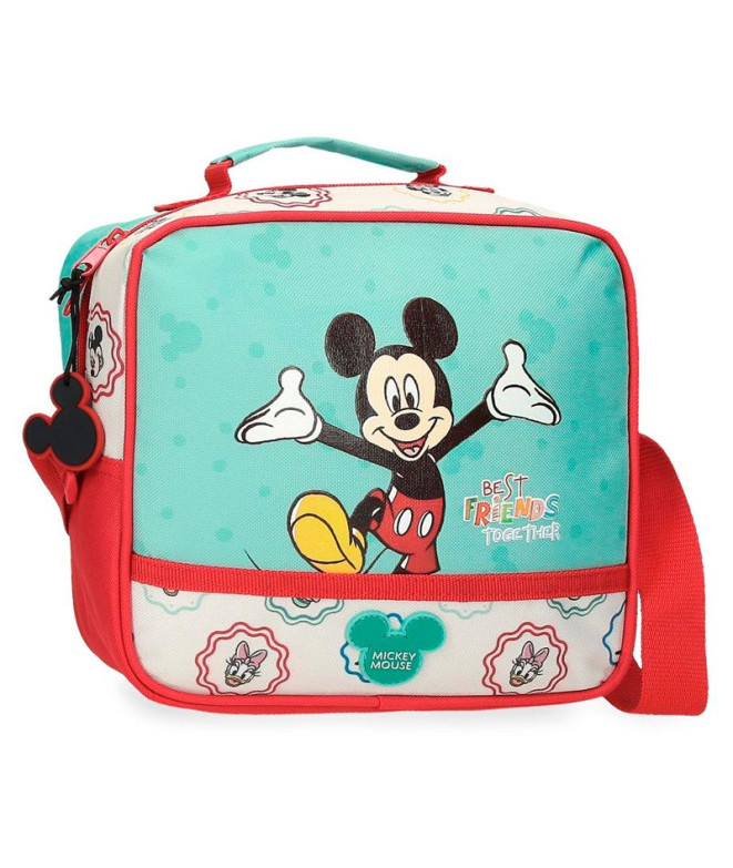 Necessaire Estojo de toucador Disney com alça Mickey Melhores amigos juntos Multicolorido