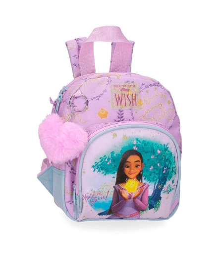 Mochila Disney 23cm Wish Watch Us Shine Rosa