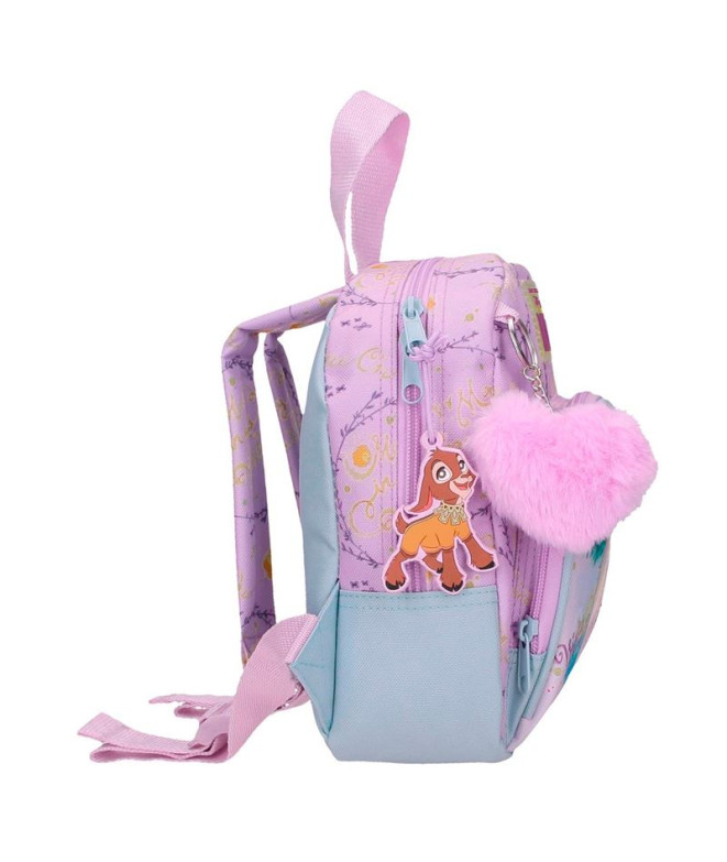 Mochila Disney 23cm Wish Watch Us Shine Rosa
