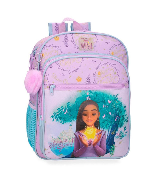 Mochila Mochila Disney 38Cm. Wish Watch Us Shine Rosa