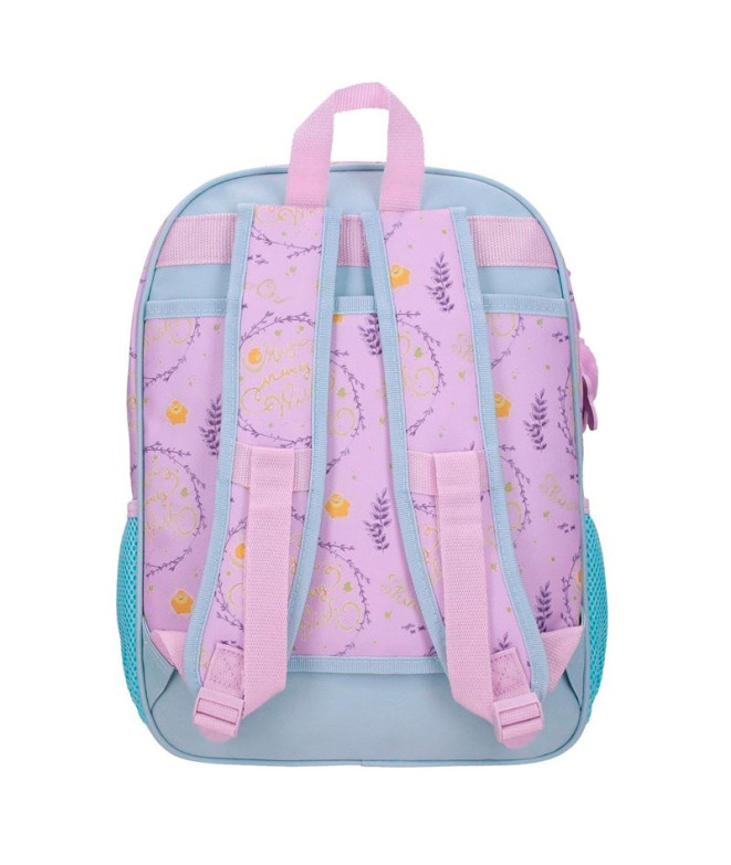 Mochila Disney 38cm Wish Watch Us Shine Rosa