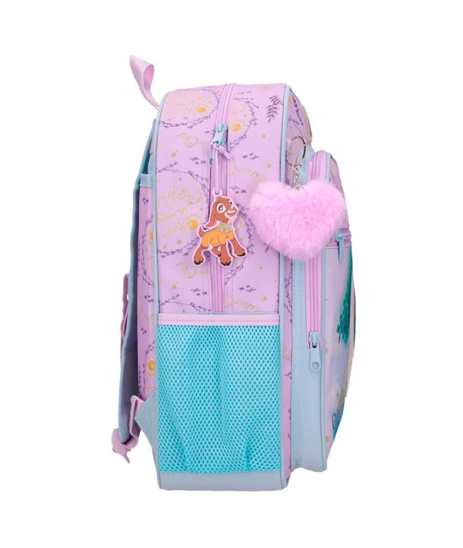 Mochila Disney 38cm Wish Watch Us Shine Rosa