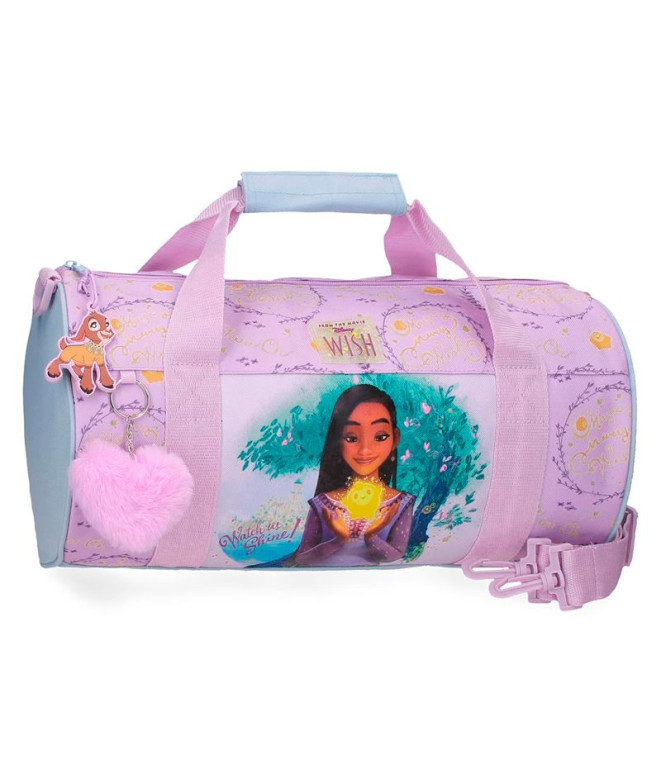 Bolsa Saco de viagem Disney 35 Cm. Wish Watch Us Shine Rosa