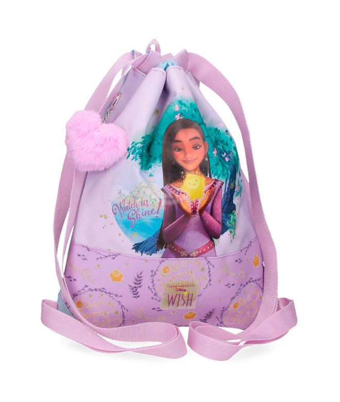 Disney Gym Sac Wish Watch Us Shine Snack Bag Pink