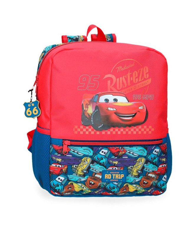 Mochila Mochila Disney 33Cm. Carros Rd Trip Vermelho