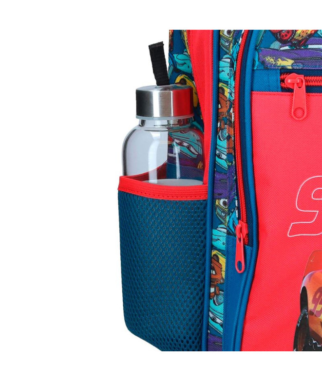 Mochila Disney 33cm Cars Rd Trip Rojo