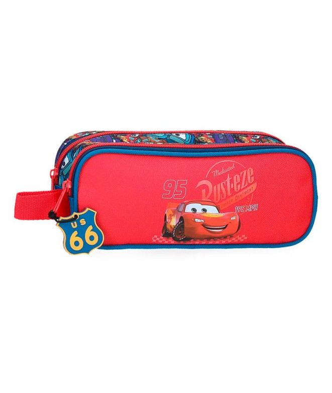 Estojo Disney Vanity 2C. Carros Rd Trip Vermelho