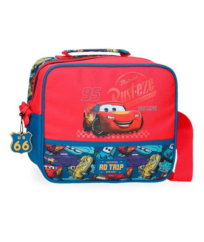 Necessaire Disney Adapt. Estojo Vanity. Carros Rd Trip Vermelho