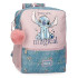 Mochila Disney 33cm Stitch You Are Magical Azul
