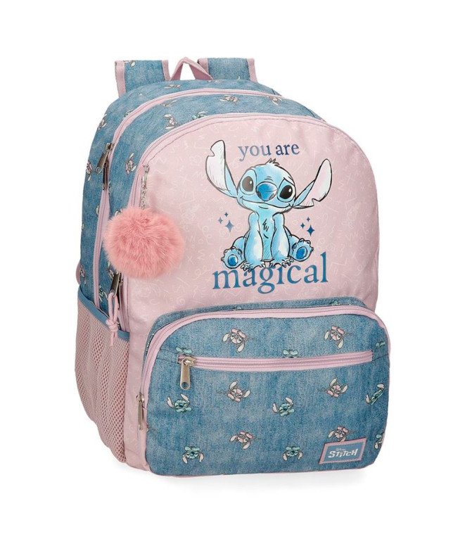 Mochila Disney Adapt. Mochila. 44Cm.2C. Stitch You Are Magical Azul