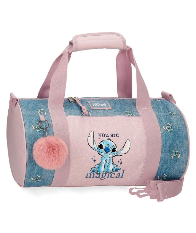 Bolsa Bolsa Disney Travel Travel 41 Cm. Stitch You Are Magical Azul