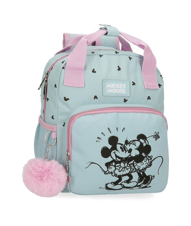 Mochila Disney Adapt. Mochila. 28Cm. Mickey & Minnie Kisses Azul