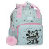 Mochila Disney Adapt 28cm Mickey Y Minnie Kisses Azul