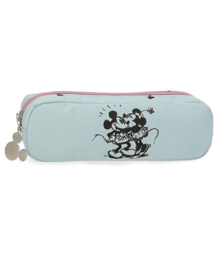 Trousse Disney Carry All Mickey et Minnie Kisses Bleu