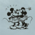 Trousse Disney Carry All Mickey et Minnie Kisses Bleu