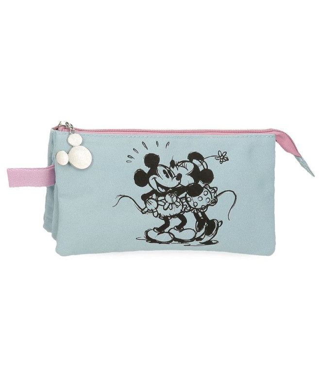 Disney Carry All 3C. Mickey e Minnie Kisses Azul