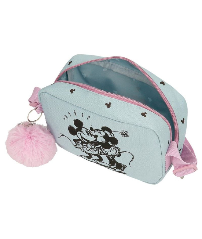 Bandoulière Disney Mickey et Minnie Baisers Bleu