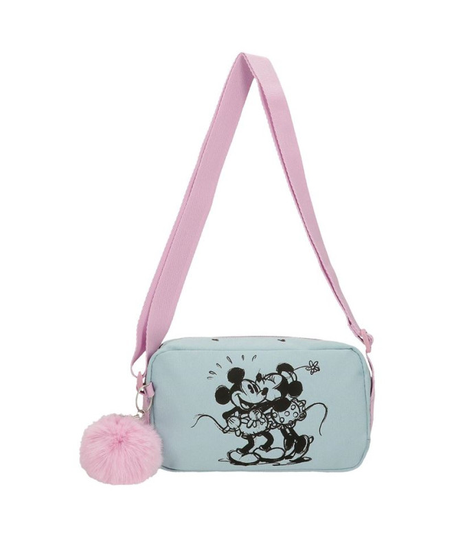 Bandoulière Disney Mickey et Minnie Baisers Bleu