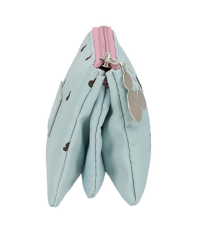 Trousse Disney 3C Mickey et Minnie Kisses Bleu
