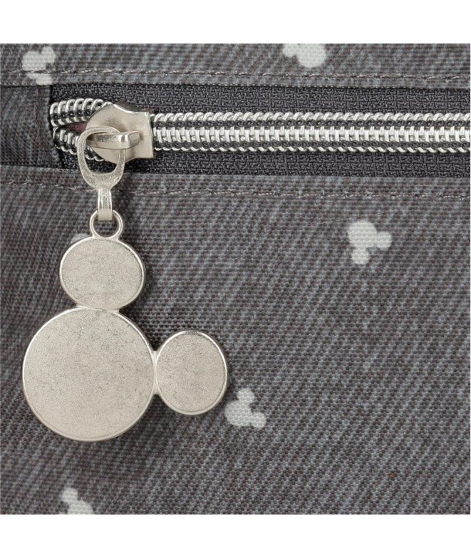 Mochila Disney Adapt 28cm Mickey Studs Preto