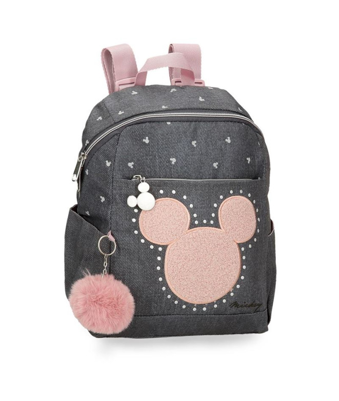 Mochila Mochila Disney 35Cm. Mickey Studs Preto